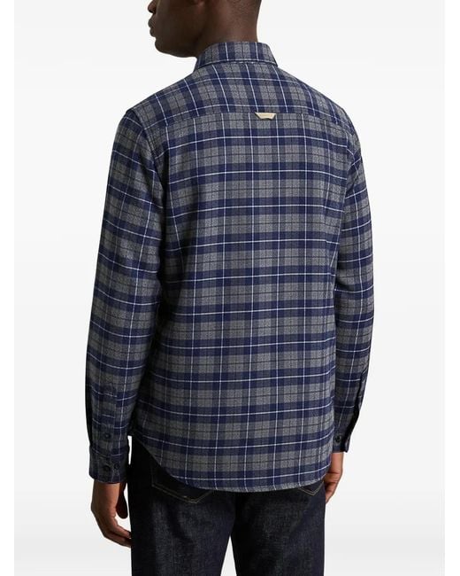 Woolrich Flanellen Overhemd in het Blue voor heren