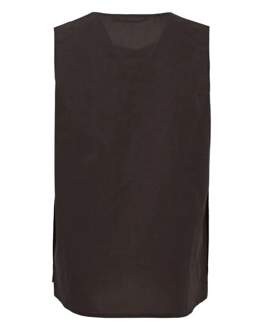 Sofie D'Hoore Black Sleeveless Side-Split Top