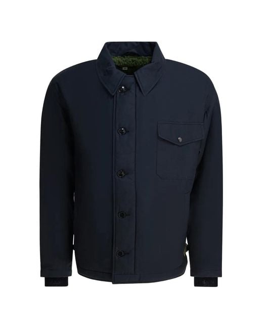 Chaqueta Con Bolsillo De Parche Buzz Rickson's de hombre de color Blue