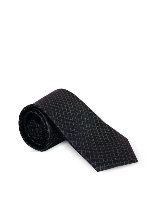 Zilli Pattern Zilli Diamond-Pattern Silk Tie in Black for Men | Lyst UK