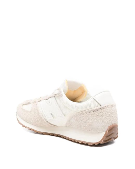 New Balance White U471 Suede Sneakers