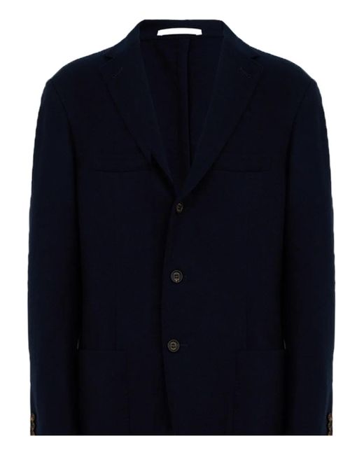 Eleventy Blue Single-Breasted Blazer for men