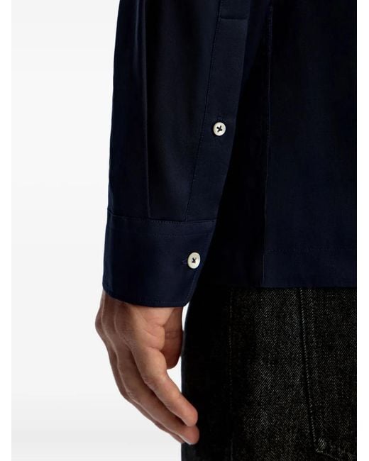 12 STOREEZ Blue Buttoned Voile Shirt for men