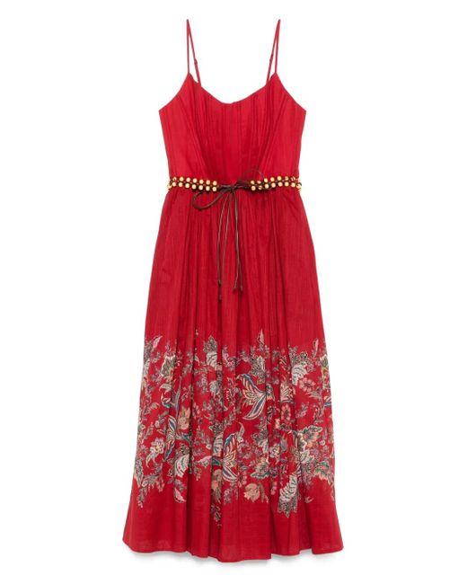 Zimmermann コットン ドレス Red