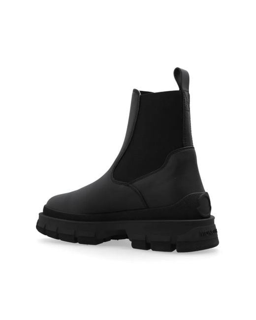 Moncler Black Chelsea Boots Hevea for men