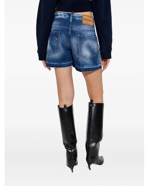 DSquared² Blue Cotton Shorts