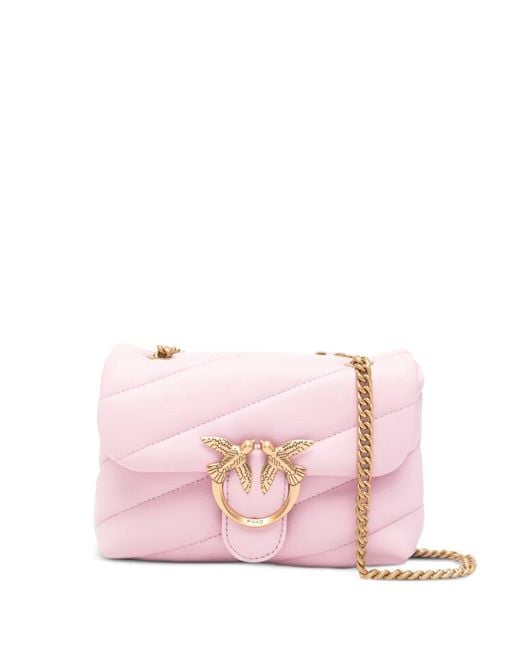 Pinko Pink Baby Shoulder Bag Love Bag Puff Maxi Quilt