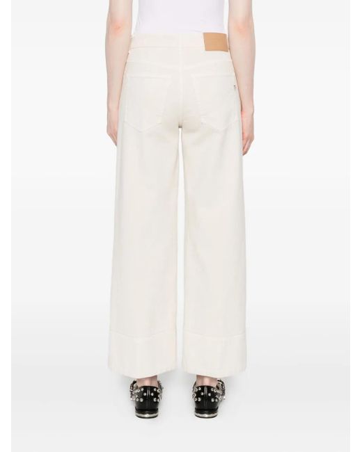Dondup White Jeans mit geradem Bein