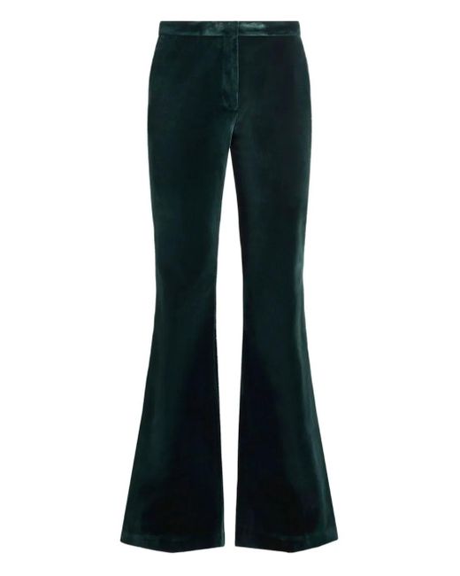 Etro ベルベット フレアパンツ Blue