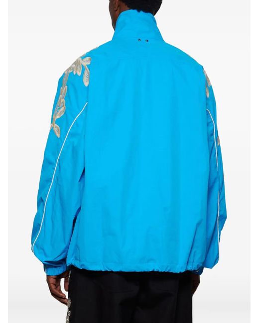 Bluemarble Blue Embroidered Jacket for men