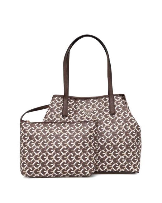 Guess Brown Vikky Tote Bag