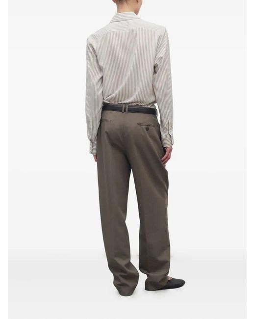 The Row Gray Bryce Trousers