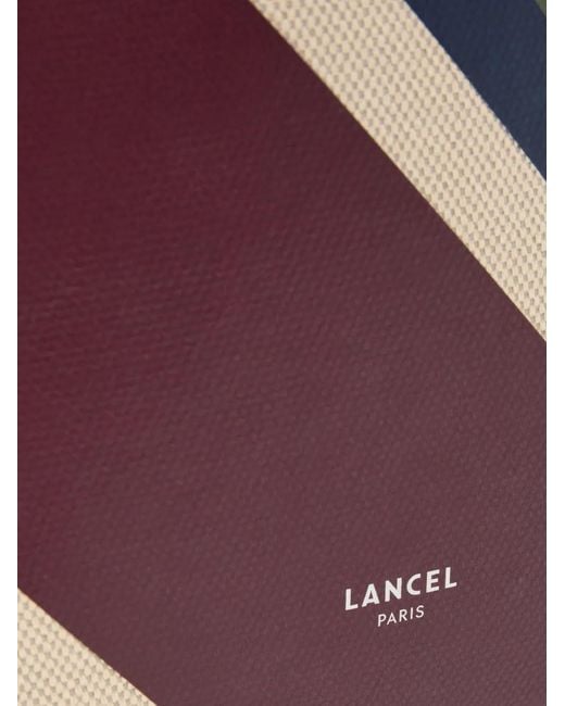 Lancel Purple Charlie Clutch Bag for men