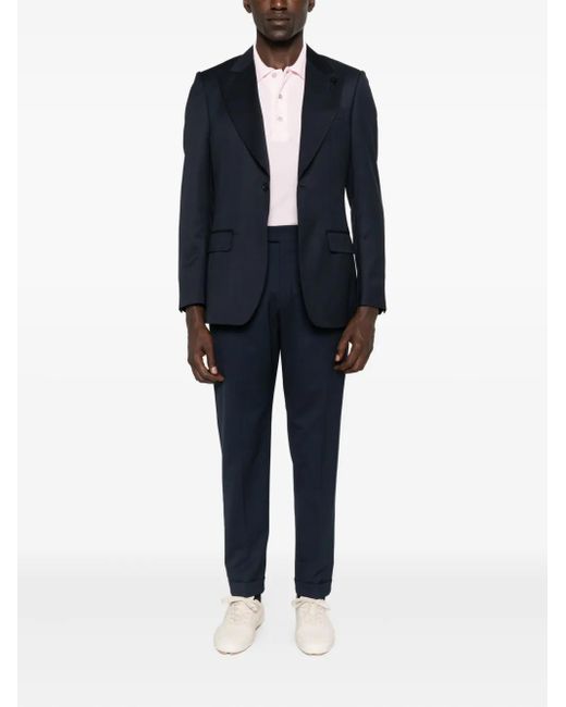 Lardini Blue Single-Button Lapel Jacket for men