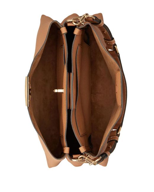 Tod's Brown Medium T Timeless Leather Tote Bag