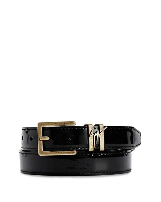 Giuseppe Zanotti Black Patent-Finish Belt for men