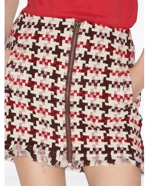 Isabel Marant Red Akima Miniskirt