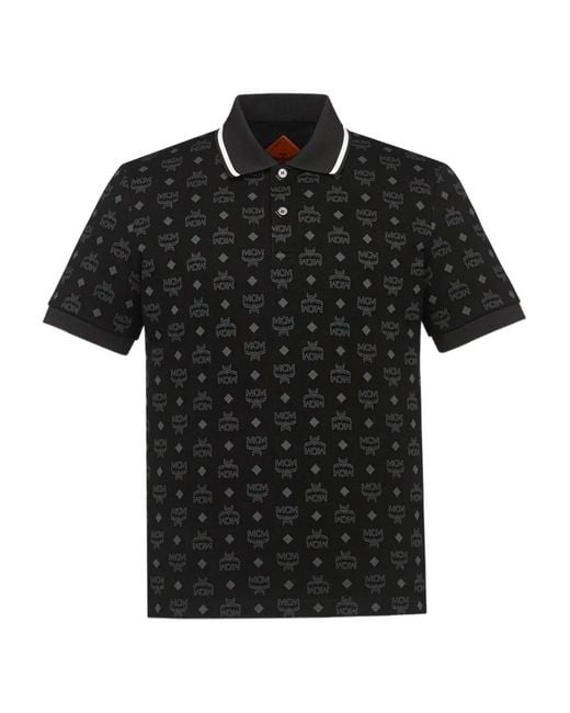 MCM Poloshirt Met Print in het Black voor heren
