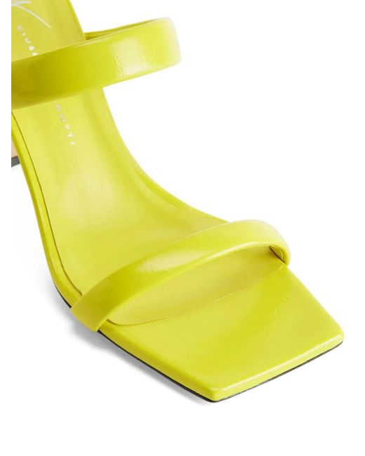 Giuseppe Zanotti Yellow Flaminia Leather Sandals
