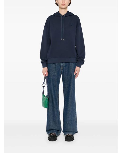 Maison Kitsuné Blue Bold Fox Head Patch Hoodie