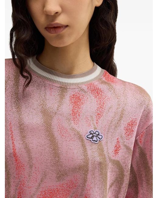 MACCAPANI Pink Jacquard T-Shirt