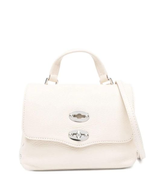 Sac Cabas Baby Postina À Détails De Clous Zanellato en coloris White
