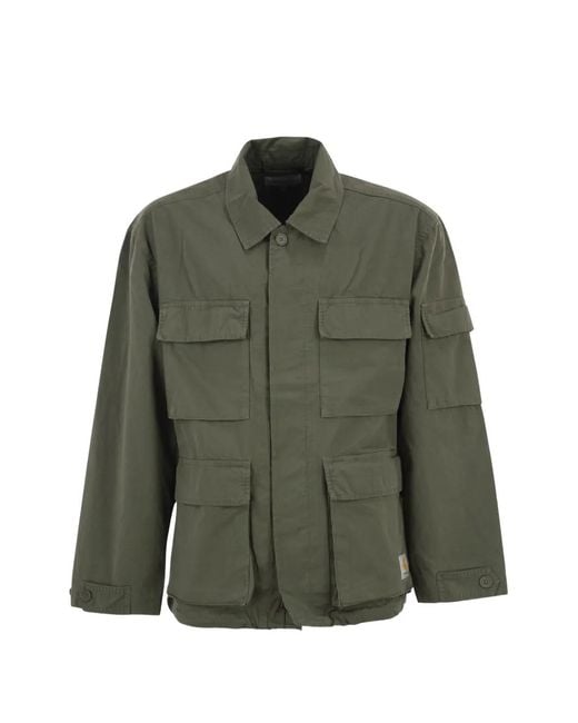 Carhartt Green Cargo-Pocket Utility Jacket