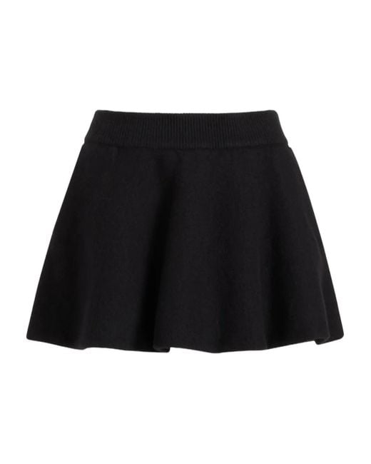 Patou Black A-Line Skirt