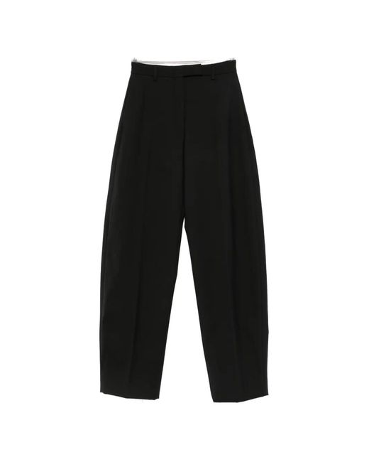 Thelatest Black E-Dina High-Waist Tailored Trousers