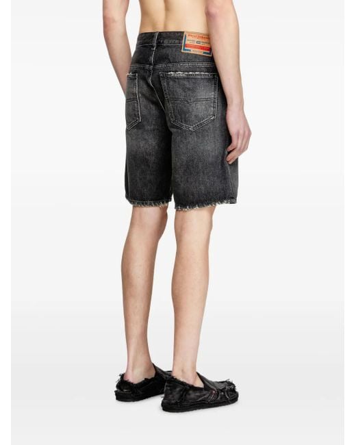 DIESEL Gray D-Fin Shorts for men