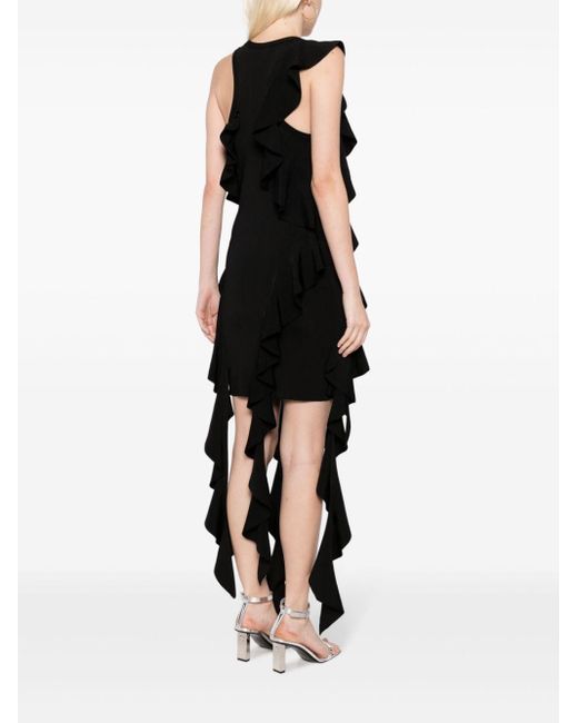 Jonathan simkhai denim ruffle cheap dress