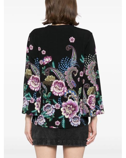 Johnny Was The Janie Favorite T-Shirt in het Black