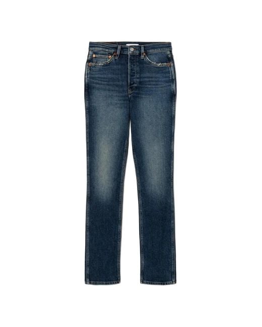 Re/done Blue Dagger Skinny Jeans