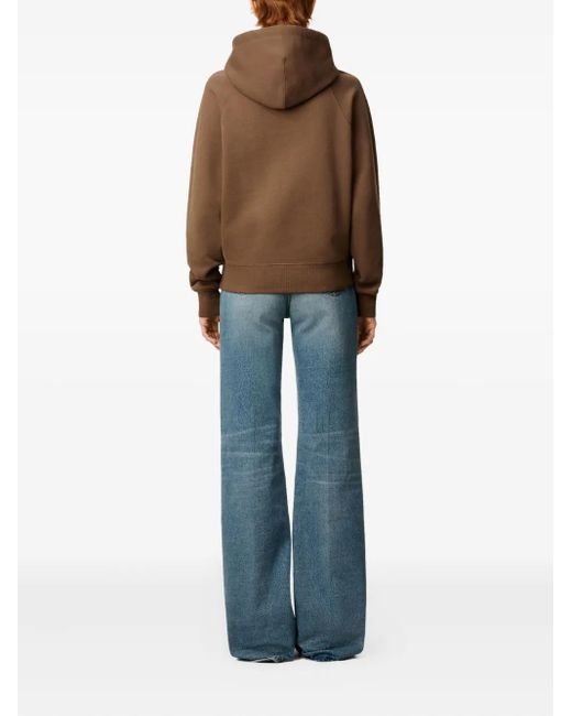 AMI Brown Ami De Coeur Cotton Hoodie