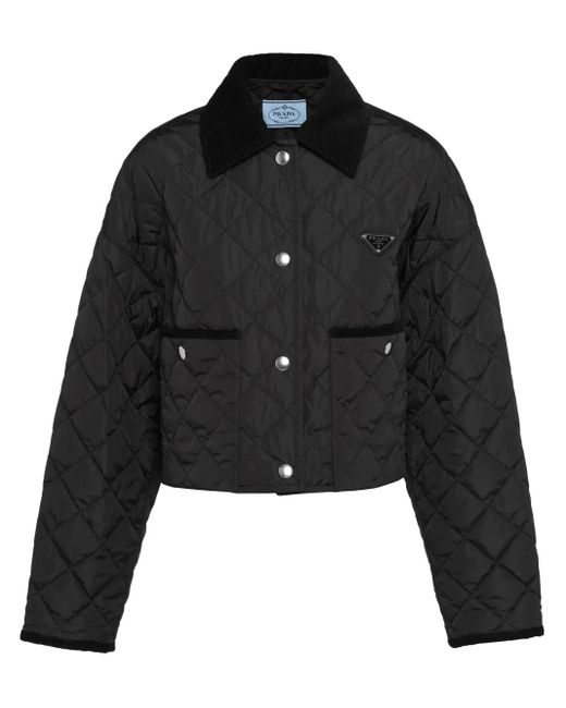 Prada Black Quilted Re-Nylon Jacket