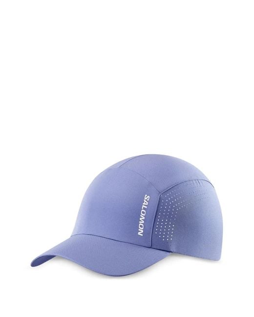 Salomon Purple Perforated Panelled Cap