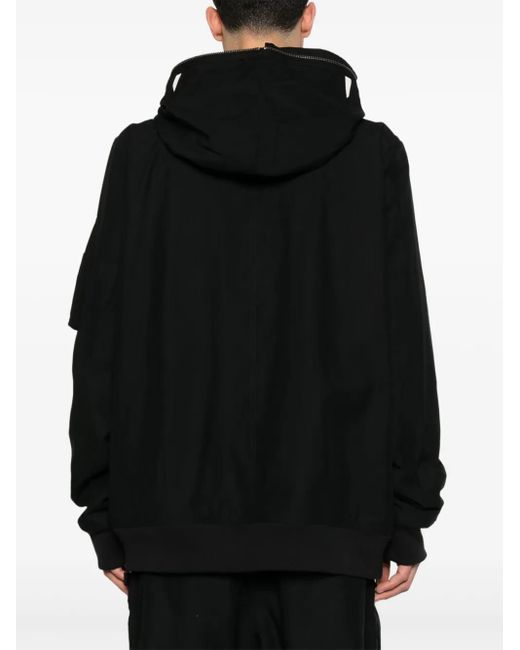 Rick Owens Black Gimp Flight Jacket for men