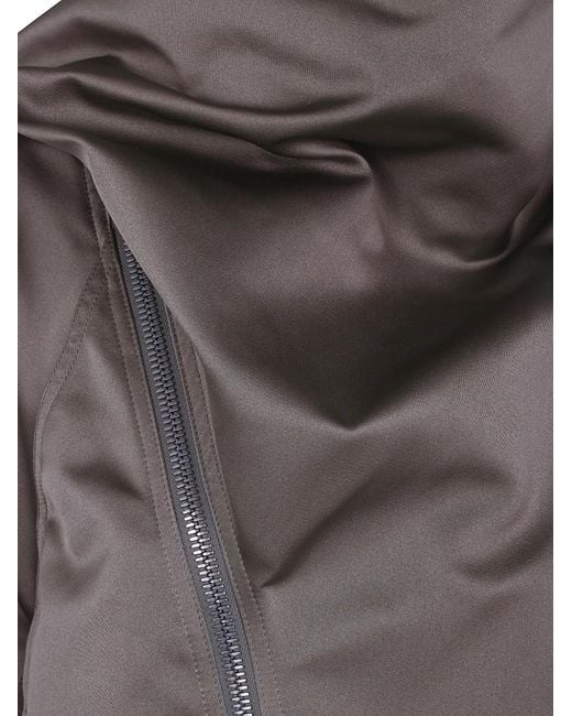 Rick Owens Brown Zip-Up Jacket