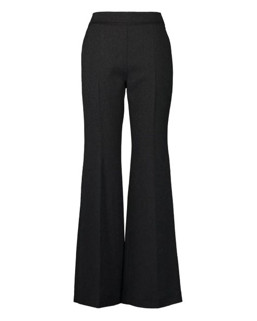 Giambattista Valli Black High-Waist Flared Trousers