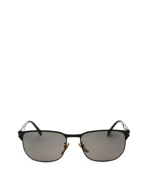 David Beckham Gray Square-Frame Sunglasses for men