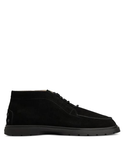 メンズ Tod's スエード デザートブーツ Black
