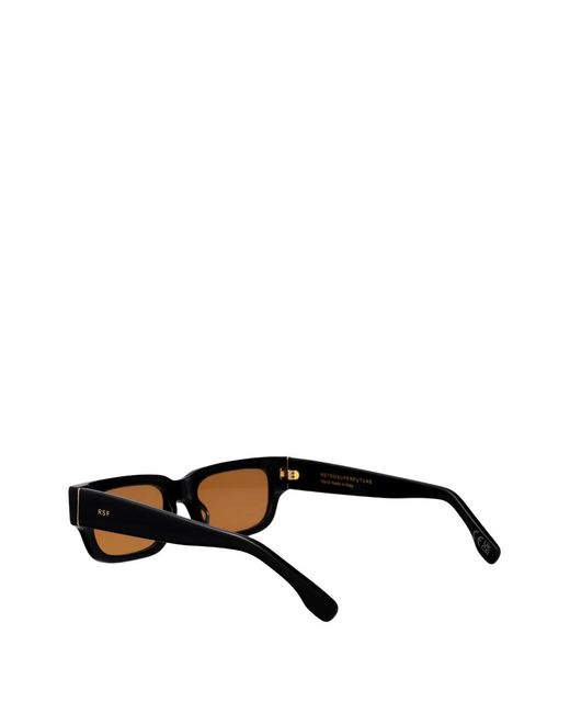 Retrosuperfuture Black Roma Rectangle-Frame Sunglasses
