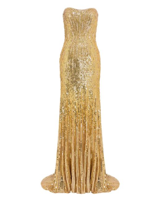 Jenny Packham Metallic Sarai Gown