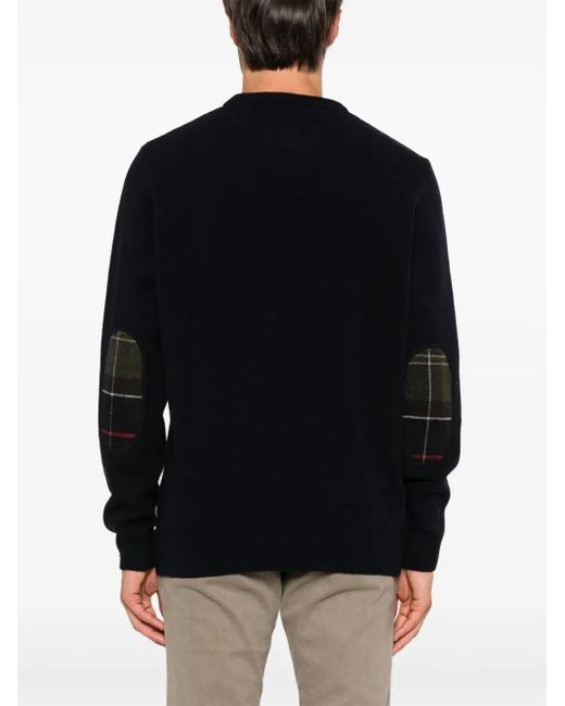 Barbour Blue 'Holden' Crew Neck Sweater for men