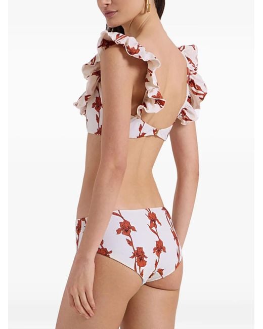 LaDoubleJ Bikini Met Ruches in het White