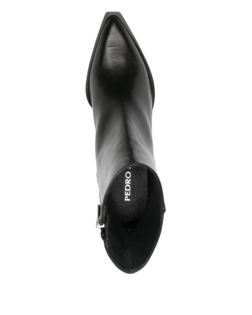 Pedro Miralles Black Spitze Stiefel Mit Blockabsatz