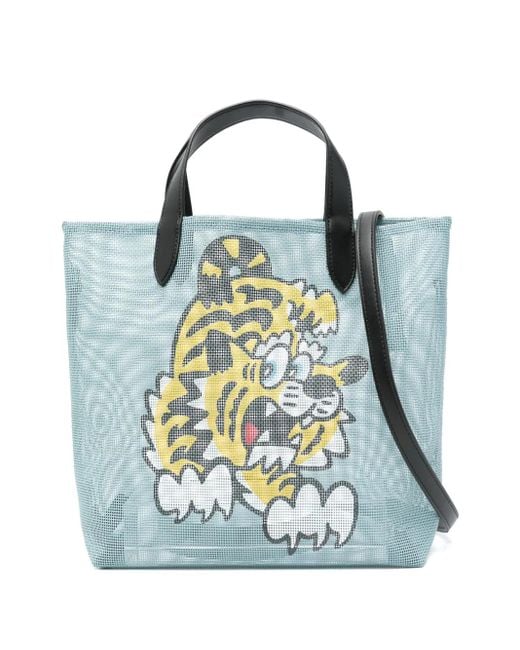 Borsa Tote Play Piccola di KENZO in Blue