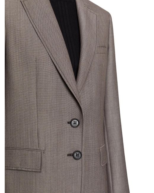 Blazer Con Botones Alberta Ferretti de color Brown