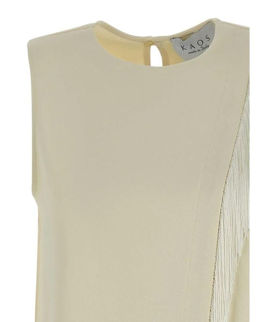 Kaos Natural Top mit Fransen