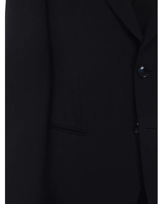 Giorgio Armani Blue Buttoned Wool Suit for men